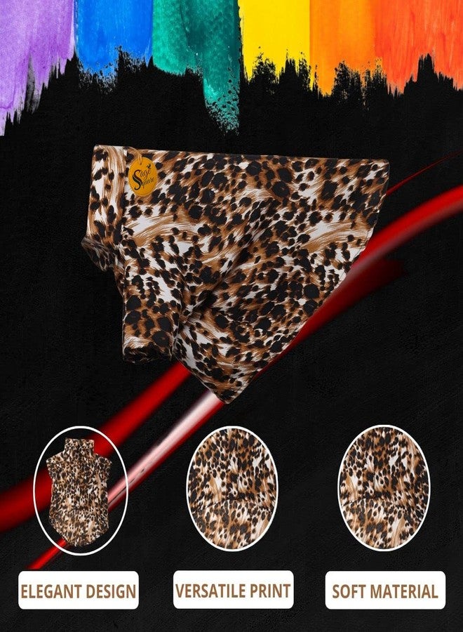 Sage Square Funky Soft Material Dog Shirt | Cool/Funky Print Pet | Soft Light Weight | Comfortable & Breathable Dog Clothing | Trendy Vest Outfit (XLarge - 26 inch) (Leopard Print) - Image 3